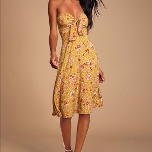 Lulu’s strapless dress NWT